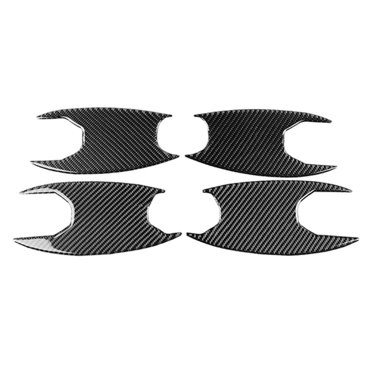 Carbon Fibre 4-in-1 Decorative Door Bowl Stickers for BMW 3 Series G20/G28/325Li/330d/335 (2019-2020) - Left & Right Drive Universal