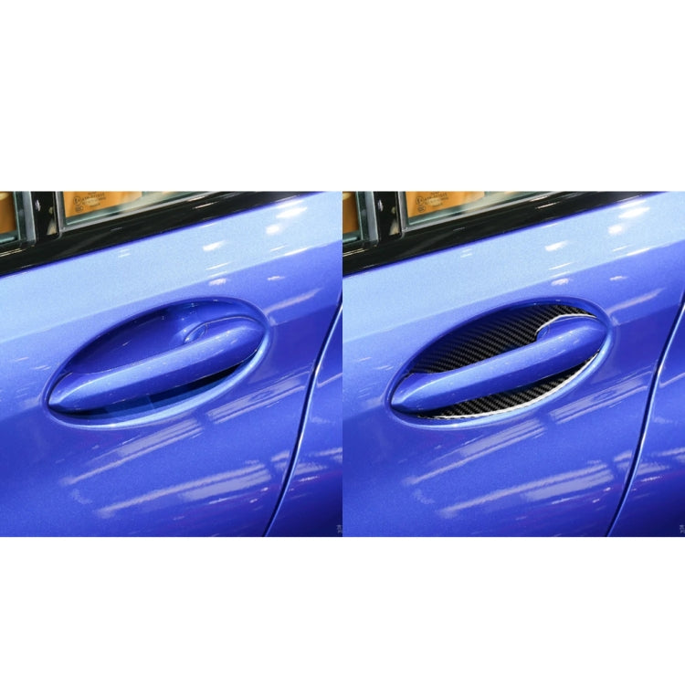 Carbon Fibre 4-in-1 Decorative Door Bowl Stickers for BMW 3 Series G20/G28/325Li/330d/335 (2019-2020) - Left & Right Drive Universal