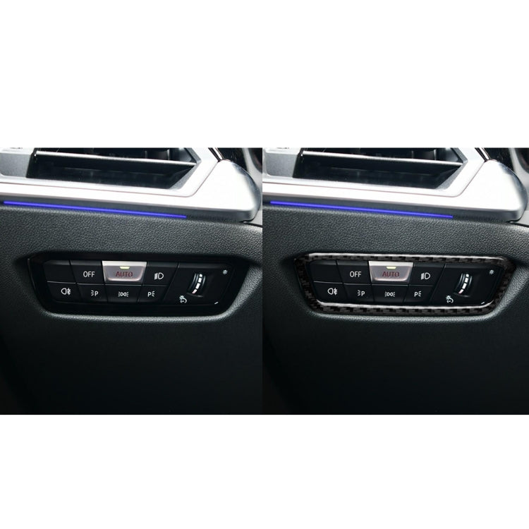 Carbon Fibre Headlight Adjustment Frame Decor Sticker for BMW 3 Series G20/G28/325Li/330d/335 (2019-2020) - Universal Fit for Left and Right Drive