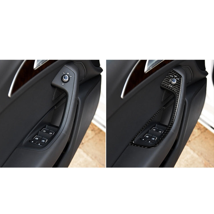 Audi A6/S6 & A7/S7 Carbon Fibre Glass Lifter Trim Stickers (2012-2018) - Left Drive Elegance