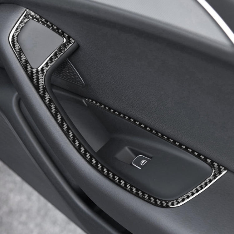 Audi A6/S6 & A7/S7 Carbon Fibre Glass Lifter Trim Stickers (2012-2018) - Left Drive Elegance