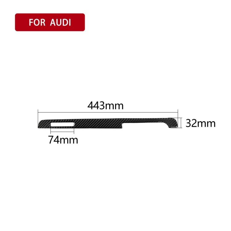 Audi TT Carbon Fibre Passenger Seat Trim - Custom Decorative Strip for 2008-2014 Models