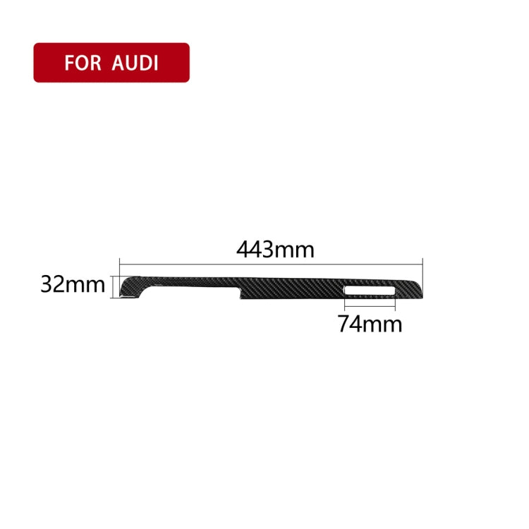 Carbon Fibre Decorative Seat Strip for Audi TT 8n 8J MK123 TTRS (2008-2014) - Left Drive Enhancement