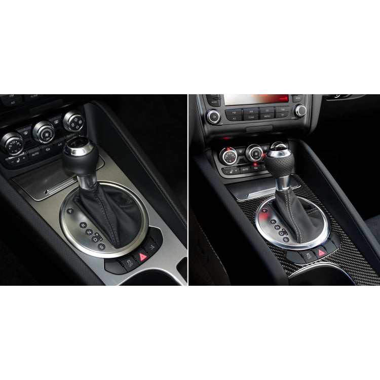 Audi TT Carbon Fibre Gear Shift Panel Decorative Sticker - Fits 2008-2014 Models