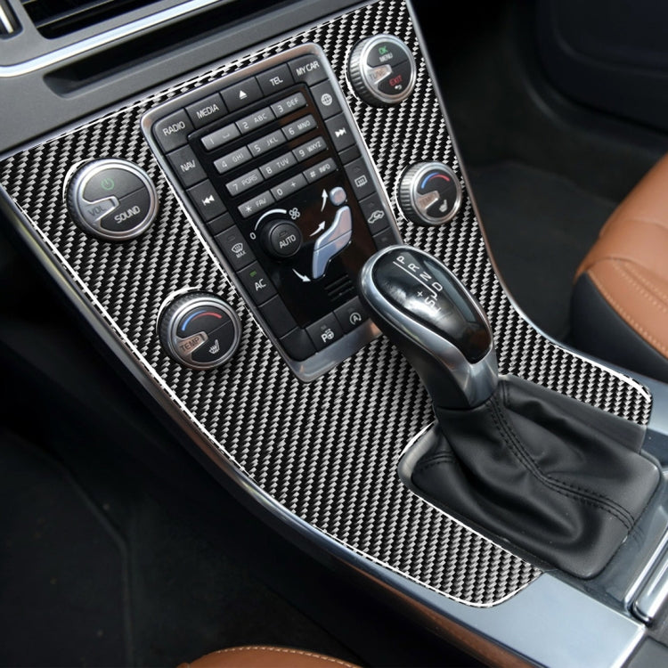Carbon Fibre Decorative Stickers for Volvo V60 (2010-2017) & S60 (2010-2018) Central Control Panel - Left Drive