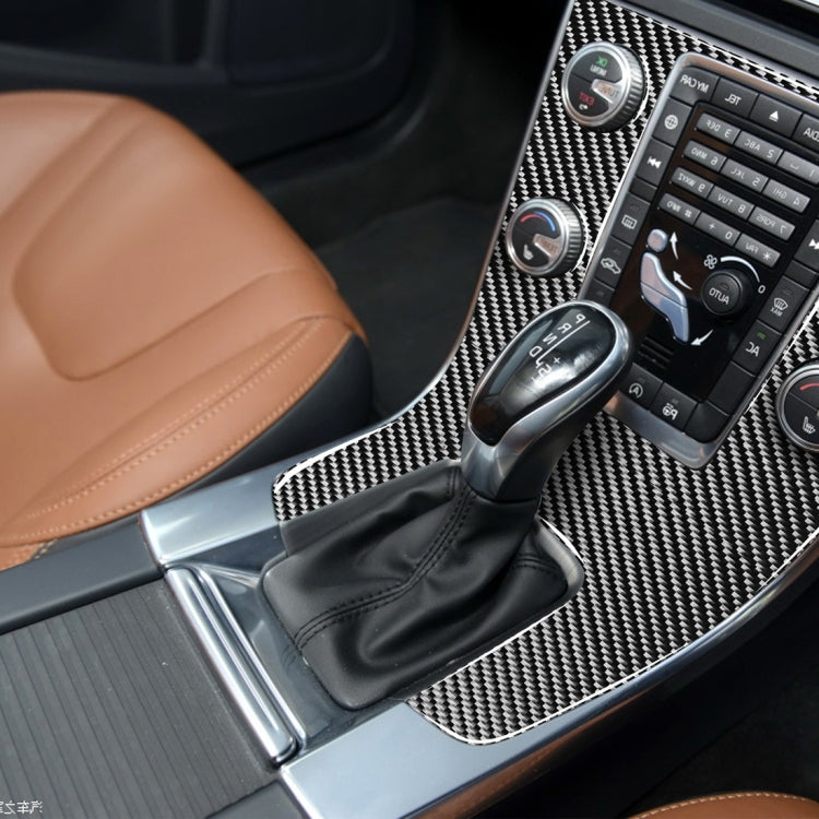 Carbon Fibre Decorative Stickers for Volvo V60 & S60 (2010-2018) Central Control Panel - Right Drive