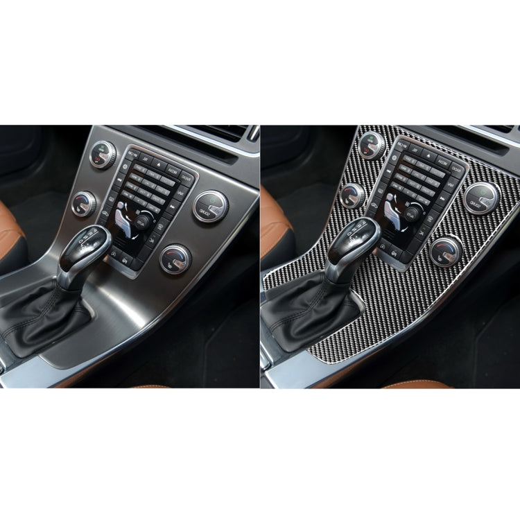 Carbon Fibre Decorative Stickers for Volvo V60 & S60 (2010-2018) Central Control Panel - Right Drive