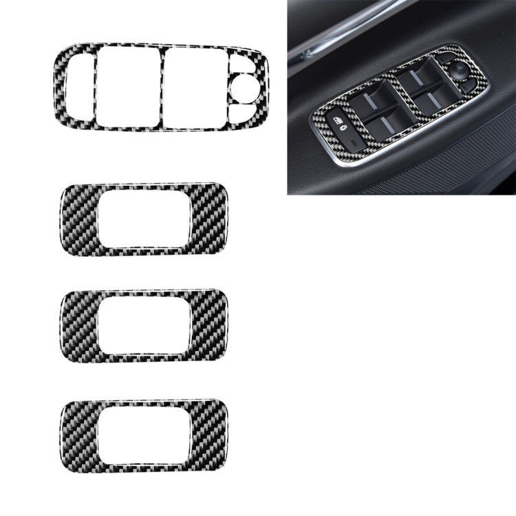 Jaguar F-PACE & XE 2016-2020 Carbon Fibre 4-in-1 Decorative Lift Panel Stickers - Left Drive