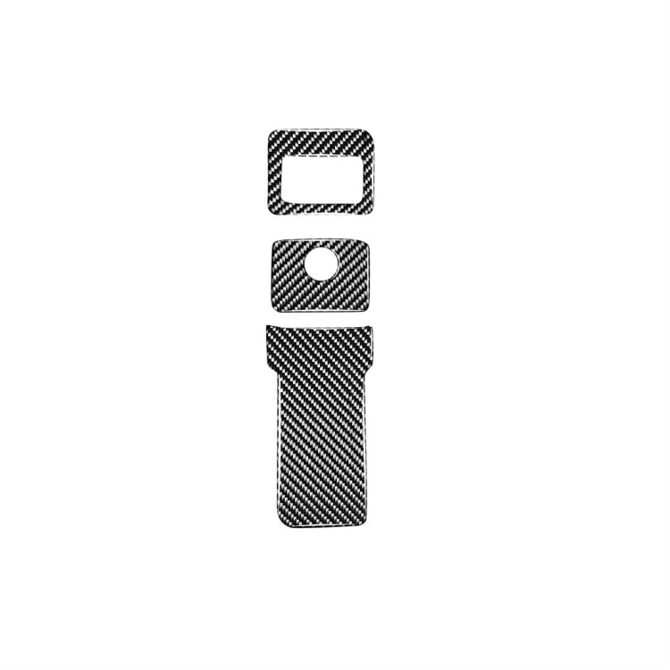 Carbon Fibre Handbrake Decorative Stickers - 3-in-1 Set for Jaguar F-PACE, XE, XF (2016-2020) - Stylish Customisation for Left and Right Drive Models