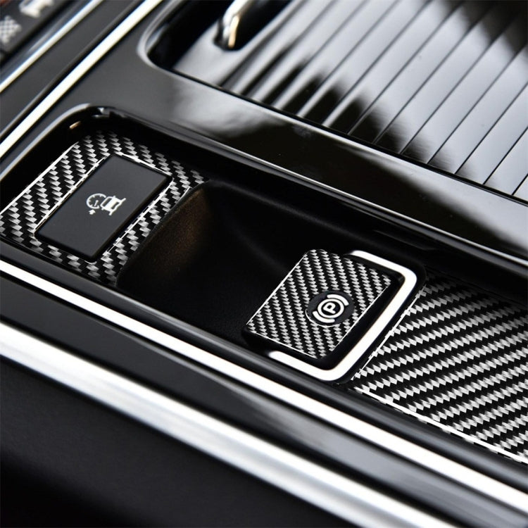 Carbon Fibre Handbrake Decorative Stickers - 3-in-1 Set for Jaguar F-PACE, XE, XF (2016-2020) - Stylish Customisation for Left and Right Drive Models