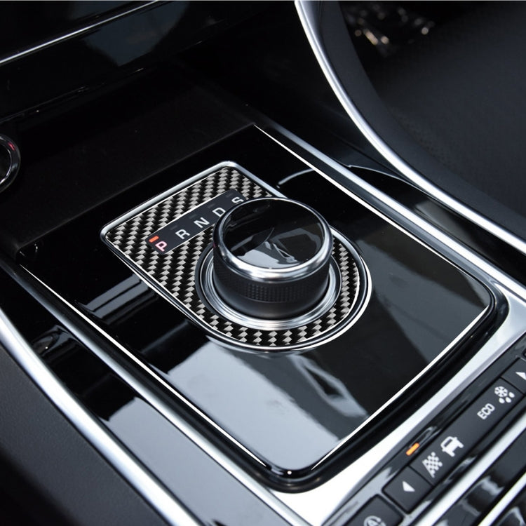 Carbon Fibre Gearstick Knob Decals for Jaguar F-PACE, XE, XF, XJ (2016-2020) – Universal Fit for Left and Right Drive