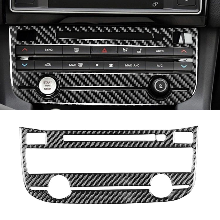 Jaguar Carbon Fibre Air Con Panel Trim Stickers for F-PACE X761, XE X760, XF X260 (2016-2020) - Universal Fit for Left and Right Drive