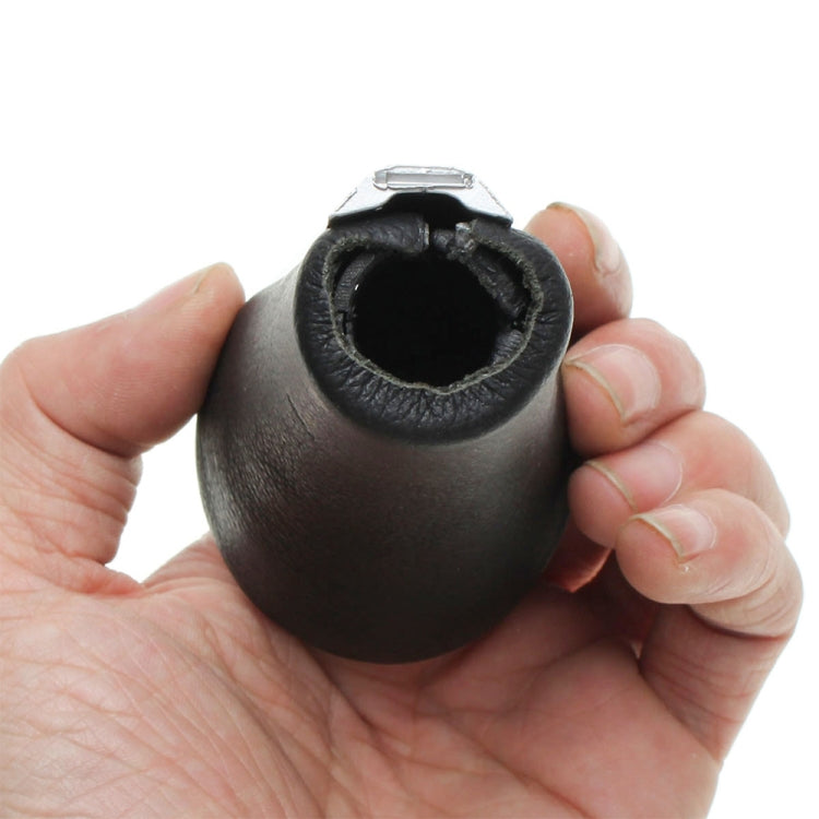 Matte Silver 6-Speed Gear Shift Knob for BMW - Premium Leather & Metal Design