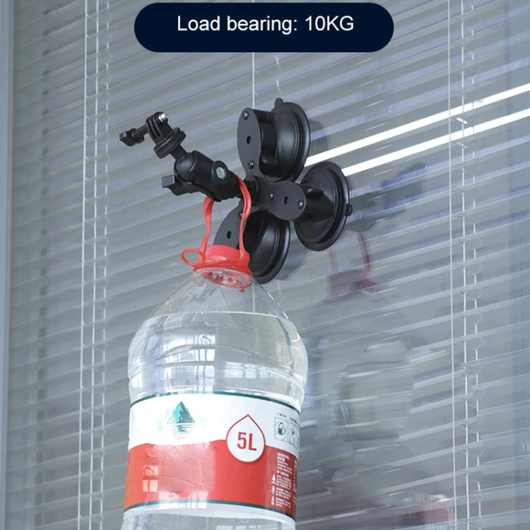 Versatile Suction Cup Phone Mount with Tripod Adapter, Steel Safety Tether & Secure Buckle