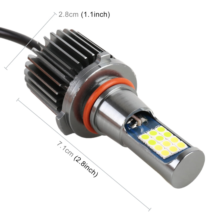 2 PCS DC12-24V / 10.5W Car Double Colors Fog Lights with 24LEDs SMD-3030 & Constant Current, Box Packaging