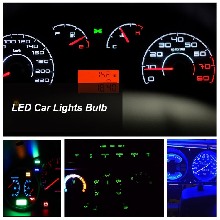 35 PCS T10 Car Modification LED Indicator Light with T10 Lamp Holder(Red Light）
