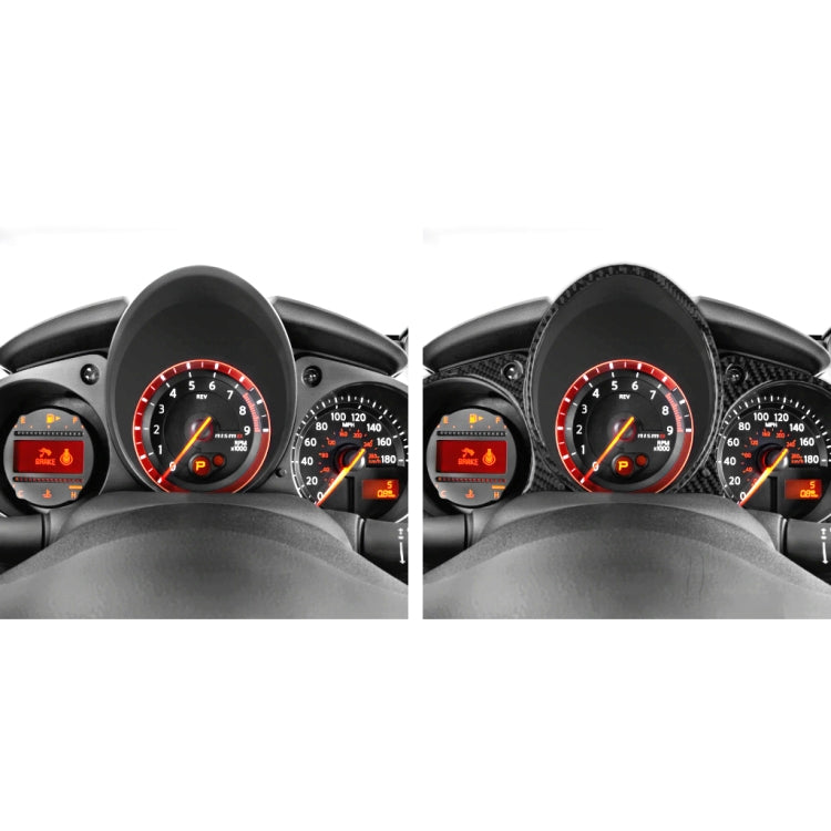 Nissan 370Z Z34 Carbon Fibre Dashboard Trim Stickers - Universal Fit for Left & Right Drive (2009-On)