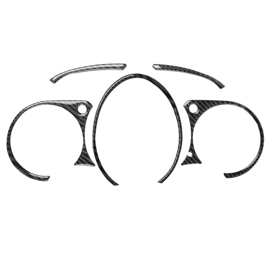 5-in-1 Carbon Fibre Speed Dashboard Decor Stickers for Nissan 370Z Z34 (2009 Onwards) - Universal Fit for Left and Right Drive