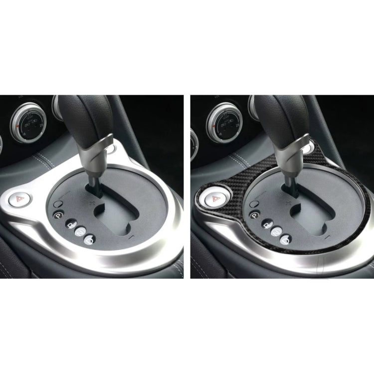 Carbon Fibre Gear Position Console Panel Decorative Sticker for Nissan 370Z Z34 (2009 Onwards) – Universal Fit for Left and Right Drive