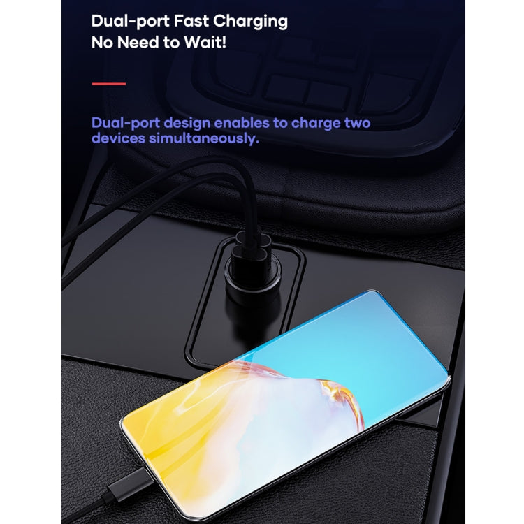 ROCK Space H12 PD 20W Type-C / USB-C + USB Fast Charging Car Charger, H12