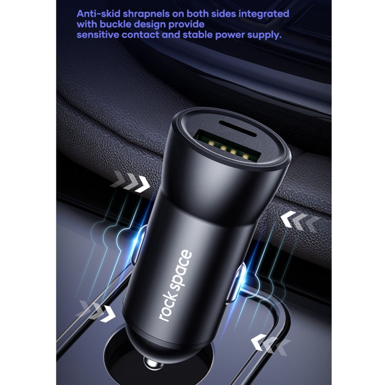 ROCK Space H12 PD 20W Type-C / USB-C + USB Fast Charging Car Charger, H12