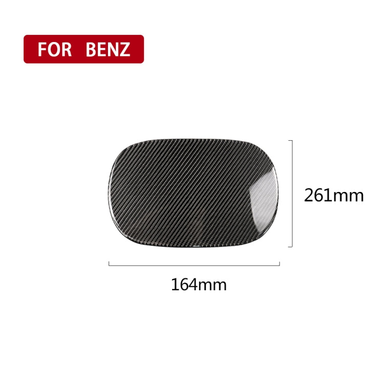 Carbon Fibre Fuel Tank Cap Decorative Sticker for Mercedes-Benz C Class W205 (2015-2018) – Left & Right Drive Universal Fit