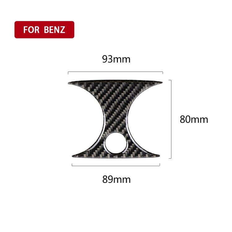 Carbon Fibre Rear Air Outlet Trim for Mercedes-Benz C Class W205 C180 C200 C300 GLC – Universal Fit for Left and Right Drive