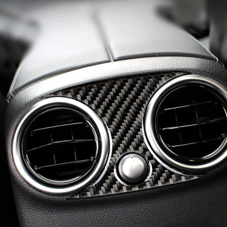 Carbon Fibre Rear Air Outlet Trim for Mercedes-Benz C Class W205 C180 C200 C300 GLC – Universal Fit for Left and Right Drive