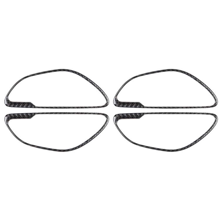 Carbon Fibre Door Handle Decor Stickers for Mercedes-Benz C Class W205 (2015-2018) & GLC X253 (2016-2018) - Left & Right Drive Universal