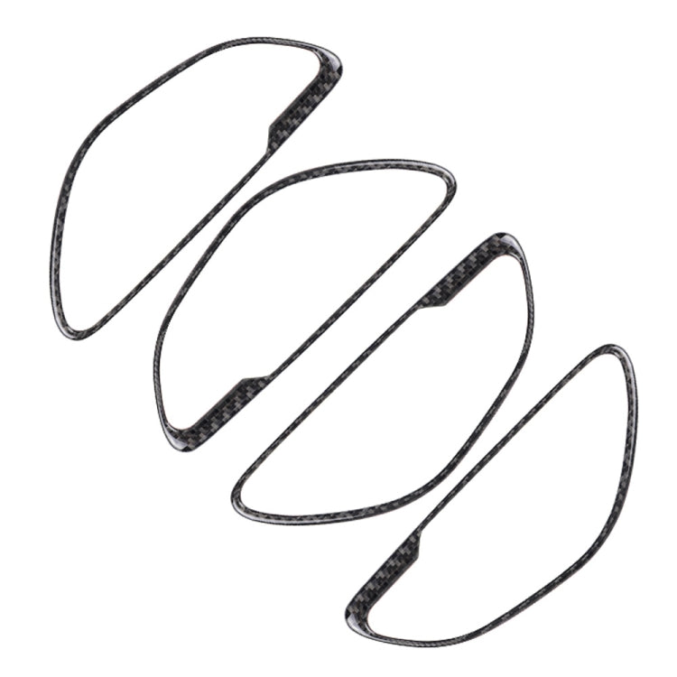 Carbon Fibre Door Handle Decor Stickers for Mercedes-Benz C Class W205 (2015-2018) & GLC X253 (2016-2018) - Left & Right Drive Universal