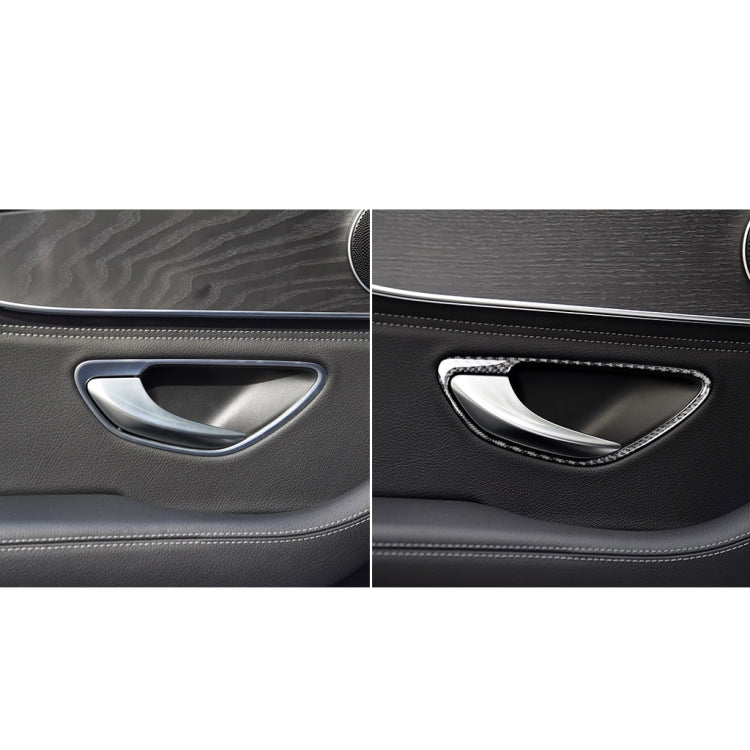 Carbon Fibre Door Handle Decor Stickers for Mercedes-Benz C Class W205 (2015-2018) & GLC X253 (2016-2018) - Left & Right Drive Universal