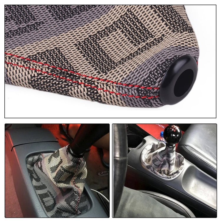 Stylish Canvas Shift Knob Dust Cover for Car Interior Enhancement