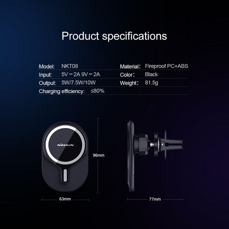 NILLKIN MagRoad Wireless Charging Magnetic Car Mount for Effortless Navigation