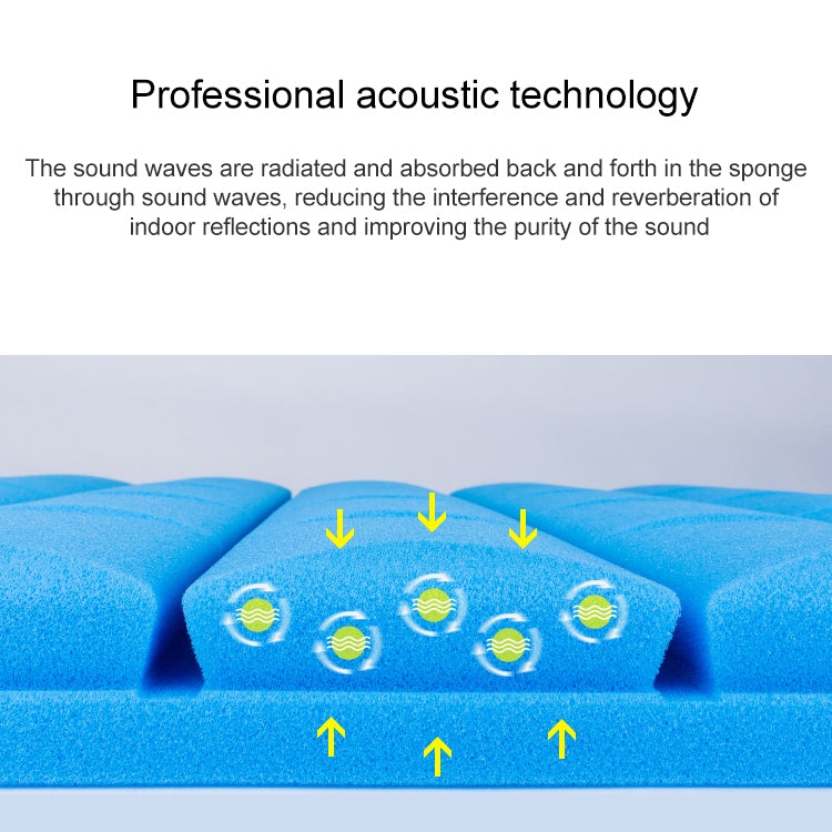 50x50x5cm Pyramid Style Recording Studio Drum Video Room Sound Insulation Board Silencer Cotton