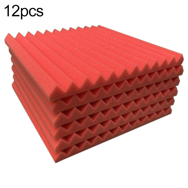 30x30x2.5cm Triangular Groove Style Recording Studio Drum Video Room Sound Insulation Board Silencer Cotton