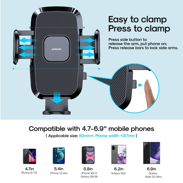 JOYROOM JR-ZS259 360-Degree Rotating Mechanical Car Phone Holder for 4.7-6.9 Inch Devices