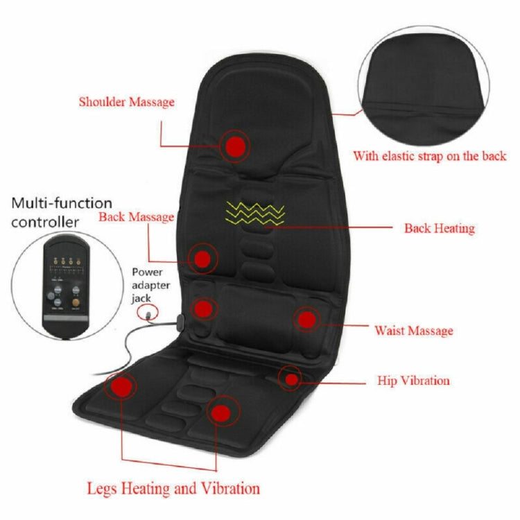 Versatile 7-Head Massage Cushion with 8 Soothing Modes for Car and Home Use