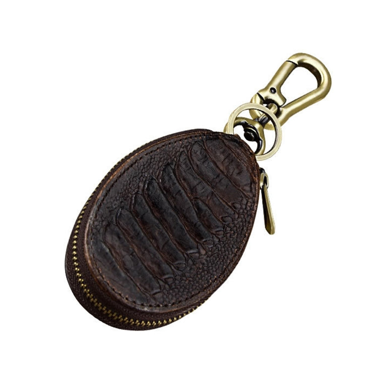 Heritage Leather Universal Car Key Pouch with Zipper Closure