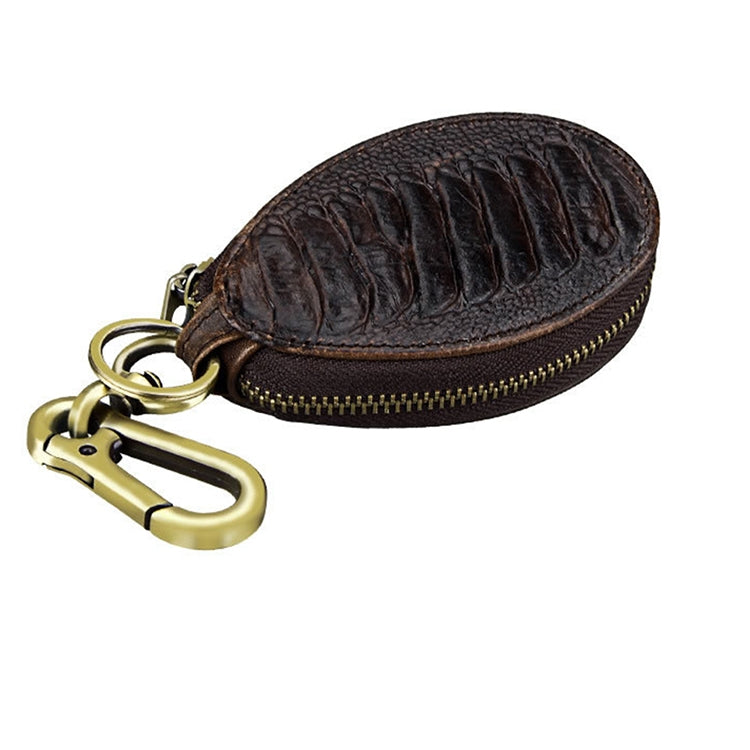 Heritage Leather Universal Car Key Pouch with Zipper Closure