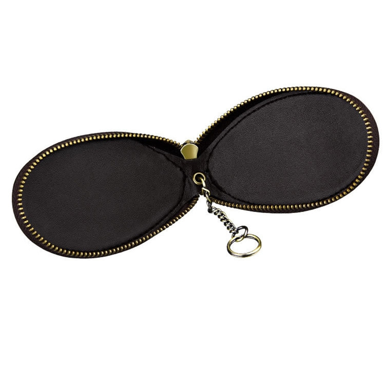 Heritage Leather Universal Car Key Pouch with Zipper Closure
