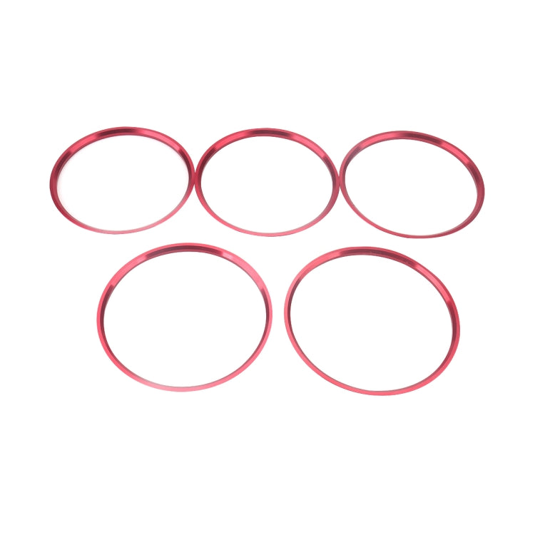 5-Piece Decorative Aluminium Air Vent Rings for Mercedes-Benz