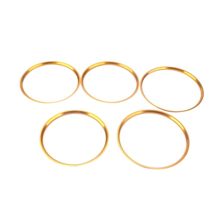 5-Piece Decorative Aluminium Air Vent Rings for Mercedes-Benz