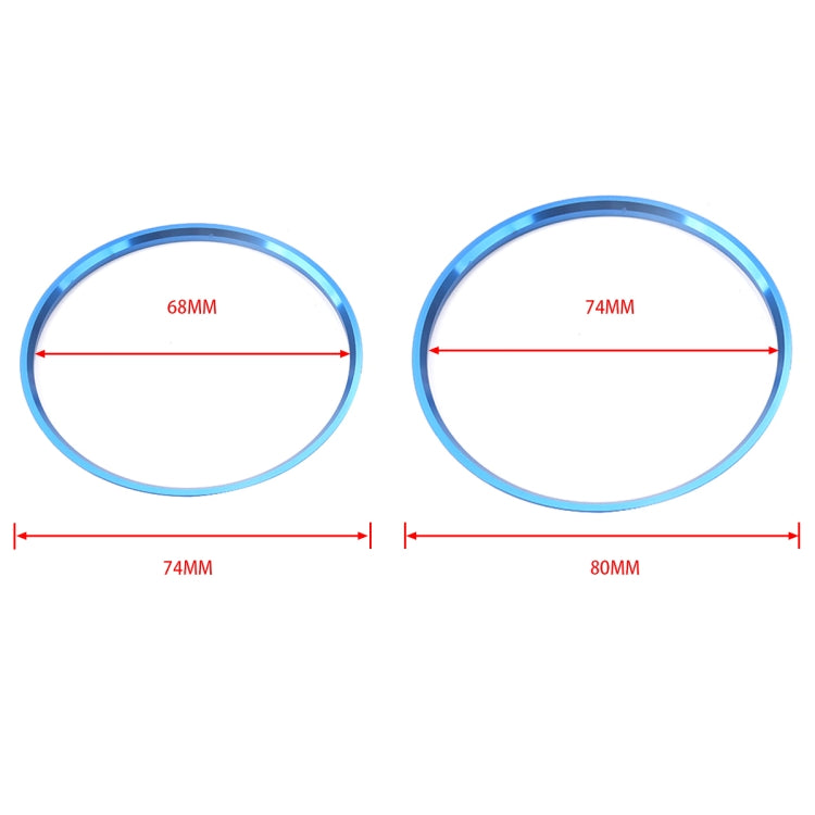 5-Piece Decorative Aluminium Air Vent Rings for Mercedes-Benz