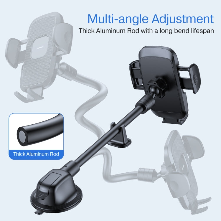 JOYROOM JR-ZS259 360-Degree Rotating Mechanical Car Phone Holder with Long Arm Sucker