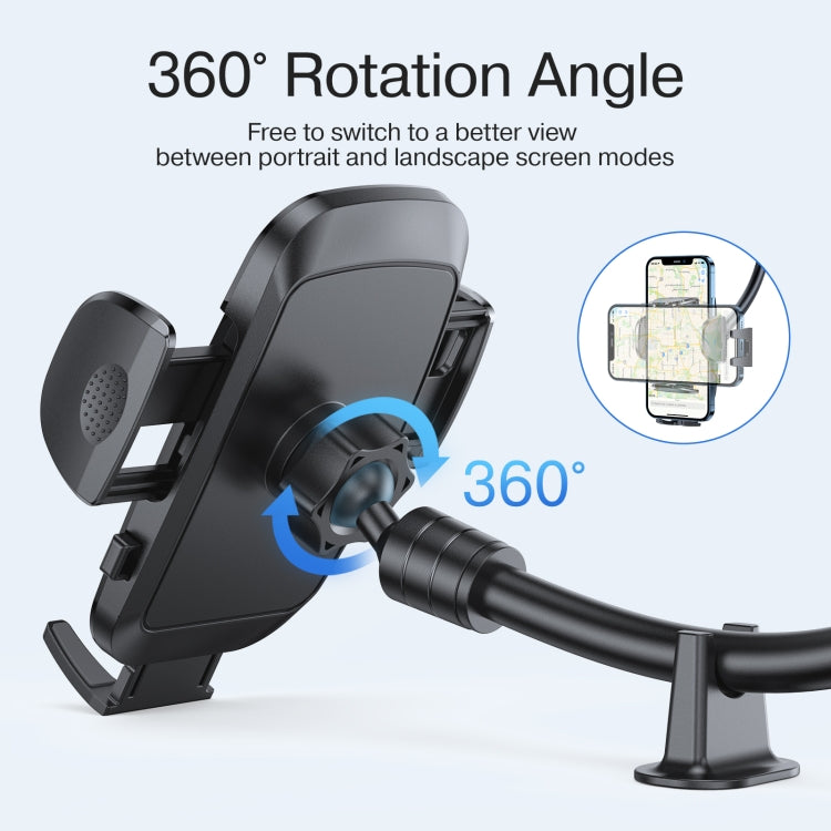 JOYROOM JR-ZS259 360-Degree Rotating Mechanical Car Phone Holder with Long Arm Sucker