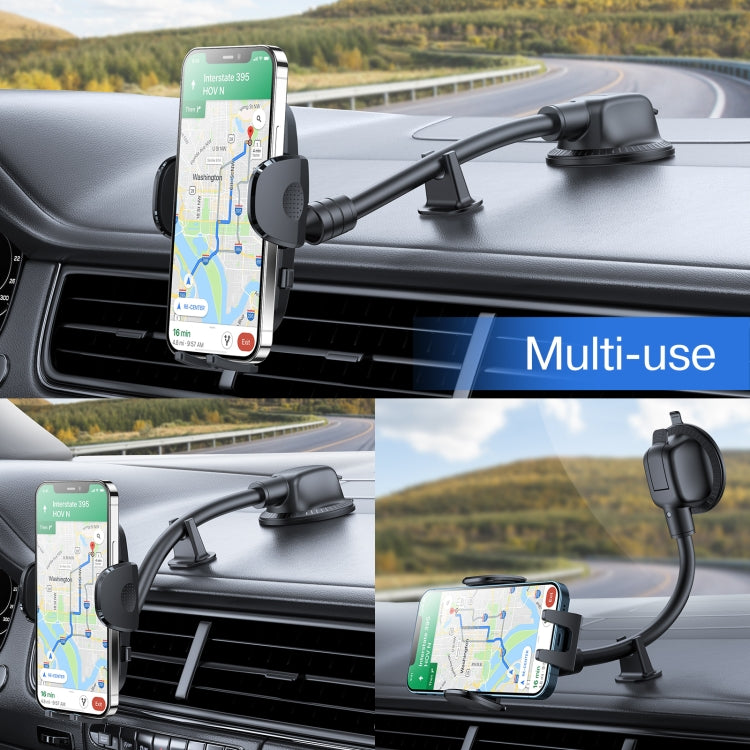 JOYROOM JR-ZS259 360-Degree Rotating Mechanical Car Phone Holder with Long Arm Sucker