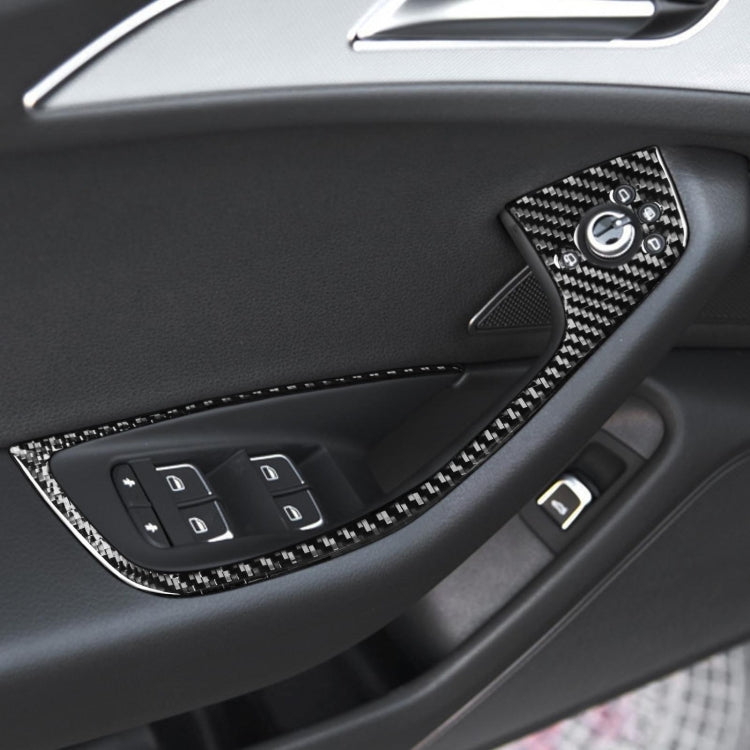 Carbon Fibre Glass Lifter Decorative Sticker for Audi A6/S6 C7 & A7/S7 2012-2018