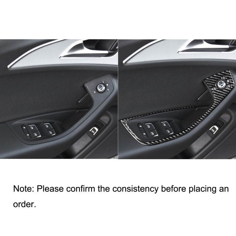 Carbon Fibre Glass Lifter Decorative Sticker for Audi A6/S6 C7 & A7/S7 2012-2018