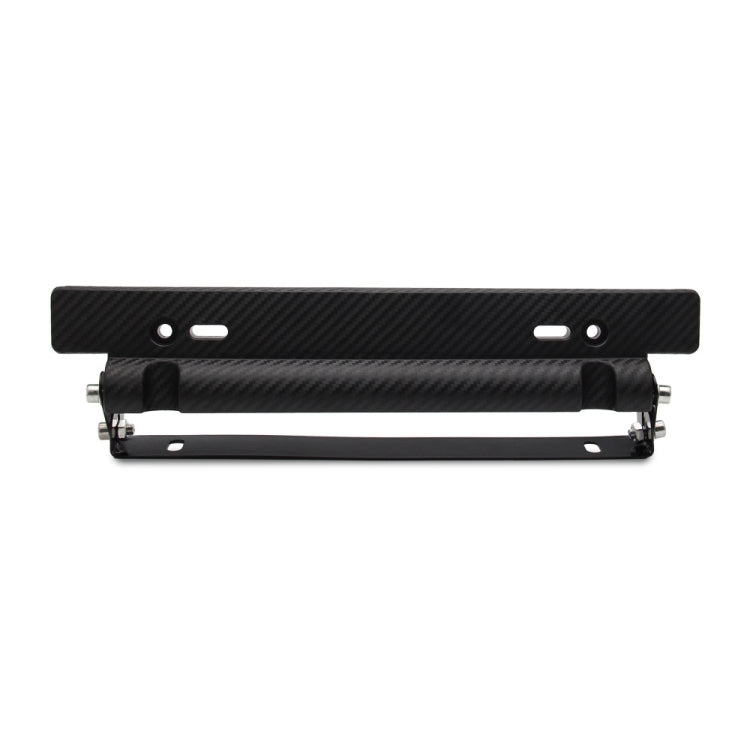 Car Modification Adjustable American Carbon Fiber Pattern License Plate Frame
