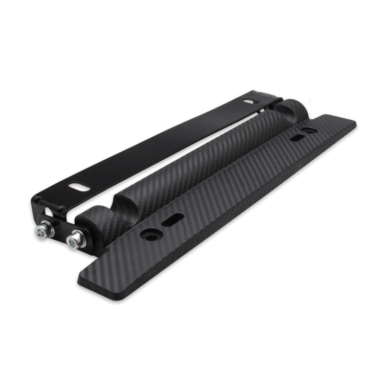 Car Modification Adjustable American Carbon Fiber Pattern License Plate Frame